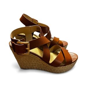 MICHAEL Michael Kors Brown Wedge Sandals